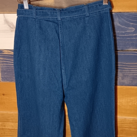 Vintage 70's Bohemian Denim Jeans Kmart 12 - Picture 4 of 6